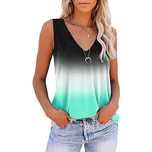 FABIURT Womens Summer Tops Dressy Women's Button Down V Neck Strappy Tank Tops Loose Casual Sleeveless Shirts Blouses FABIURT Womens Summer Tops Dressy Women's Button Down V Neck Strappy Tank Tops Loose Casual Sleeveless Shirts Blouses