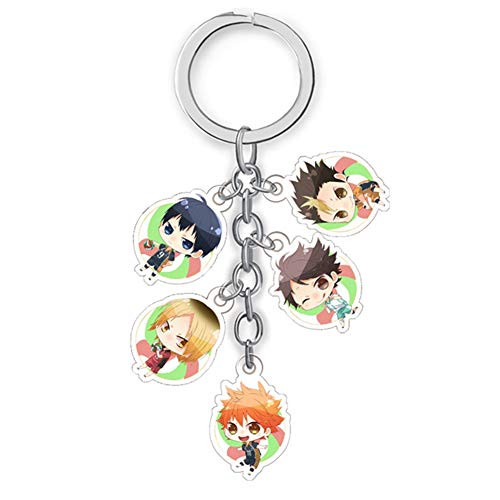 Haikyuu Keychain, Anime Oikawa Tooru Cosplay Haikyuu Hinata Shoyo Tobio Kageyama Yu Nishinoya Kozume Kenma Keychain Pendant Haikyuu Keychain, Anime Oikawa Tooru Cosplay Haikyuu Hinata Shoyo Tobio Kageyama Yu Nishinoya Kozume Kenma Keychain Pendant