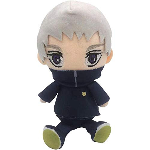 Uoozii Jujutsu Kaisen Plush Inumaki Toge Figure Plushie Anime Gojo Satoru Cos Kugisaki Nobara Doll Cute Fushiguro Megumi Toy JJK Fan Gifts 15cm 6" -Inumaki Toge-