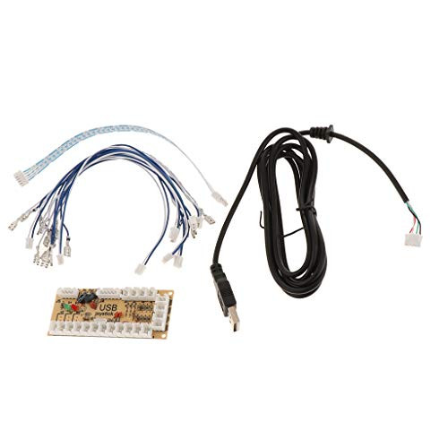 LoveinDIY Zero Delay USB Encoder and Cables -2Pin,5Pin- Kit to Arcade Joystick and Button