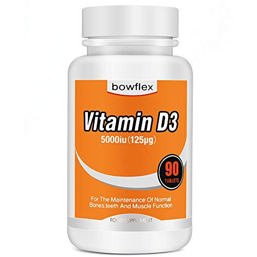 Vitamin D3 5000 iu by þOwl?? for Immune Support. Vitamin D3 Provides Immune Support and Promotes Healthy Bones Supply for Healthy Muscle Function, 125 mcg 90 Softgels