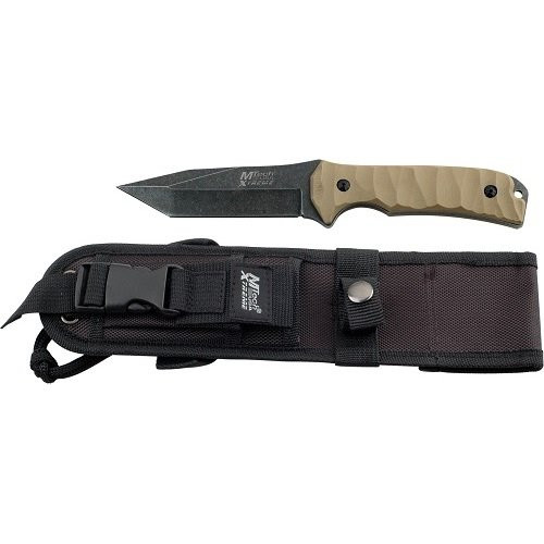 MTech MX-8065 Xtreme USA Fixed Blade Knife, Black/Green, 10-Inch