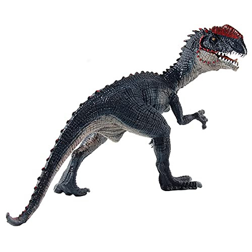 Bbiamsleep 6.4 Inch Dinosaurs Figurine Double Crown Dinosaur The Dilophosaurus Figure Solid Dinosaur Gift for Friends Families Dinosaur Simulate