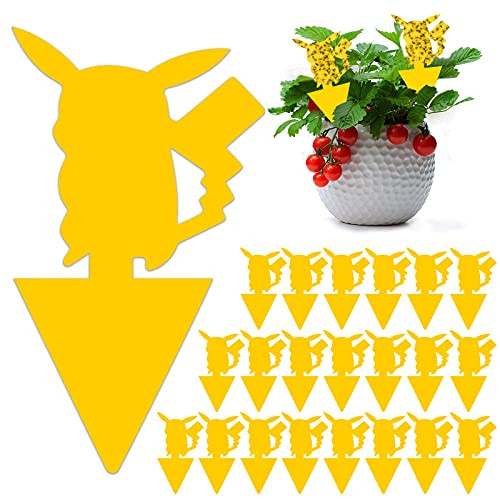 50-Pack Dual-Sided Yellow Sticky Traps for Gnats, Fruit Fly and Fungus Gnat Traps for Indoor Use - Insect Catcher for Fruit Flies, White Flies, Mosquitos and Flying Plant Insects 50-Pack Dual-Sided Yellow Sticky Traps for Gnats, Fruit Fly and Fungus Gnat Traps for Indoor Use - Insect Catcher for Fruit Flies, White Flies, Mosquitos and Flying Plant Insects