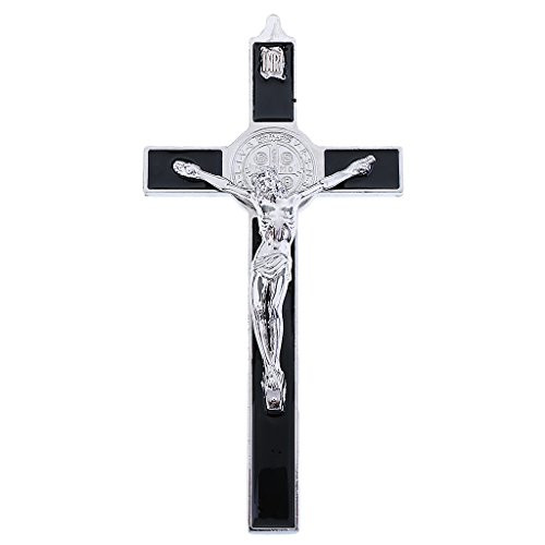 Yiju Crucifix Jesus Christ Cross Religion Figure Catholic House Chapel Decor
