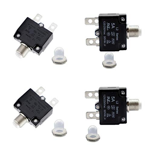 MagiDeal 4X 30A plus15A Push Button Circuit Breaker Manual Reset Thermal Overload Switch