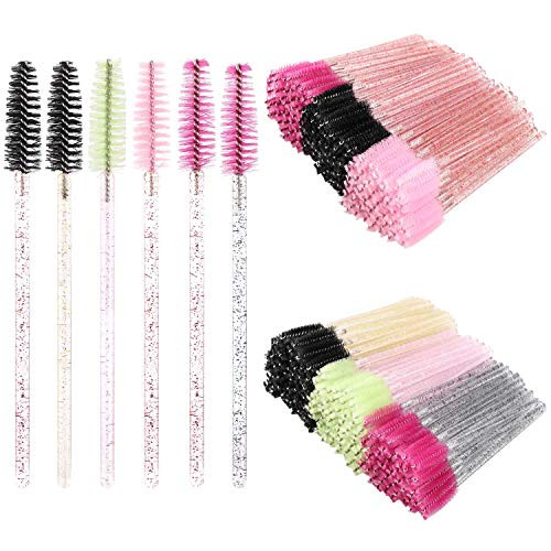 300 Disposable Eyelash Brush Mascara Wands Spoolies for Eye Lash Extension, Eyebrow and Makeup Crystal Tbestmax 300 Disposable Eyelash Brush Mascara Wands Spoolies for Eye Lash Extension, Eyebrow and Makeup Crystal Tbestmax