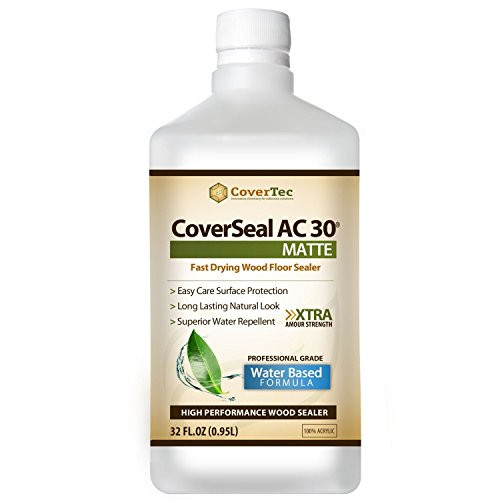 CoverSeal AC30 Matte Wood Sealer, Durable, Fast Setting, Clear Natural Look (1 Qrt - Prof Grade)