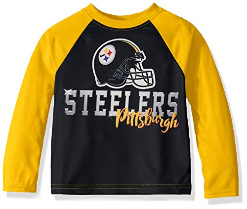 NFL Pittsburgh Steelers Boys Long Sleeve TEAM TEE SHIRT, Team Color, 12M NFL Pittsburgh Steelers Boys Long Sleeve TEAM TEE SHIRT, Team Color, 12M
