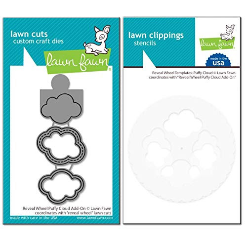 Lawn Fawn Reveal Wheel Puffy Cloud Add-on w/Template -2 Items- Lawn Fawn Reveal Wheel Puffy Cloud Add-on w/Template -2 Items-