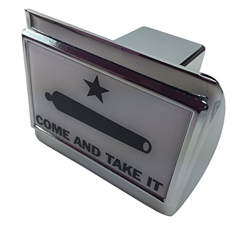AMG Come and Take It Metal Emblem on Chrome Metal Hitch Cover AMG Come and Take It Metal Emblem on Chrome Metal Hitch Cover