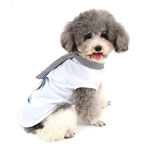 Zunea Hawaiian Dog Shirt Puppy Summer T-Shirt Soft Cotton Coconut Tree Beach Tee Shirts Cute Vest Cool Tank Top and Striped Tie Pet Clothes Costume for Small Dogs Cats White XXL Zunea Hawaiian Dog Shirt Puppy Summer T-Shirt Soft Cotton Coconut Tree Beach Tee Shirts Cute Vest Cool Tank Top and Striped Tie Pet Clothes Costume for Small Dogs Cats White XXL