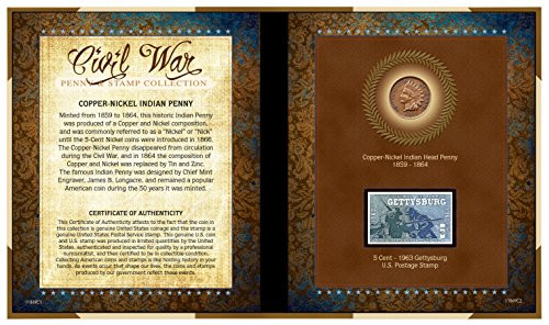 American Coin Treasures Civil War Penny and Stamp Collection