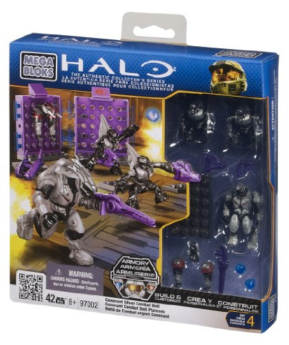 Mega Bloks Halo Covenant Silver Combat Unit
