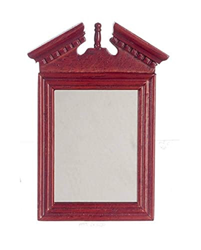 Melody Jane Dolls House Mahogany Wooden Framed Wall Mirror 1-12 Scale Miniature Accessory