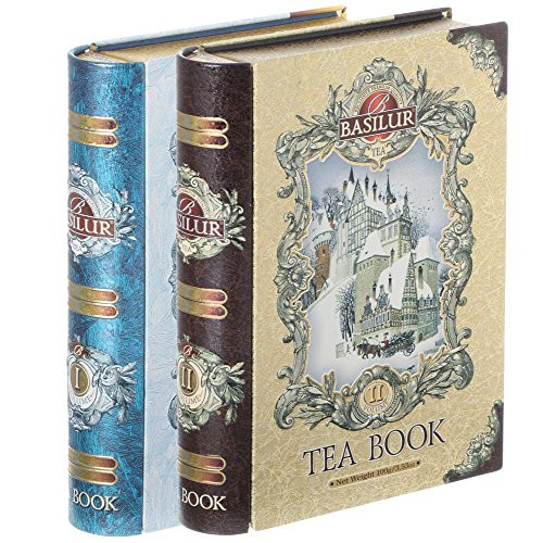 Basilur | Tea Book Vol. 1 & 2 Combo Pack | 100% Pure Ceylon Tea | Collectable Metal Caddy | 100g Tin | Pack of 2 Basilur | Tea Book Vol. 1 & 2 Combo Pack | 100% Pure Ceylon Tea | Collectable Metal Caddy | 100g Tin | Pack of 2