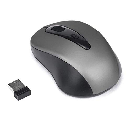 Calvas New 1pc 2.4G Wireless Mouse USB Receiver Mini Mouse Gamer Optical Wireless Mouse Mice For Laptop Computer PC fe8 - -Color- Gray-