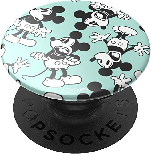 PopSockets- PopGrip with Swappable Top for Phones  and  Tablets - Mickey  and  Minnie - Mickey Mint Pattern