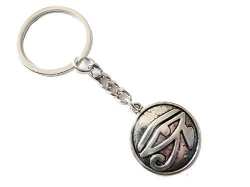 Eye of Horus Keychain, Eye of Horus Keyring, Wedjat Charm, Legends of Ancient Egypt