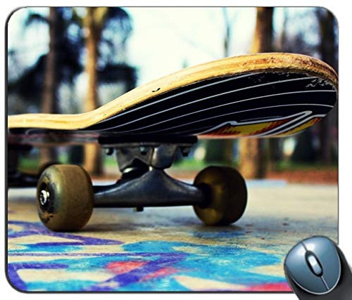 Precision seaming gaming mouse pad,Skateboarding Skate Board Wheels Pattern Customized Rectangle Non-Slip Rubber Mouse pad Gaming Mouse mats