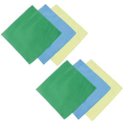 YEARSTAR 6 Pack Microfiber Cleaning Cloth Towel 16.5"x16.5" No Fading Multipurpose Cleaning Cloths for Car Kitchen Home,Soft, Super Absorbent and Fast Drying