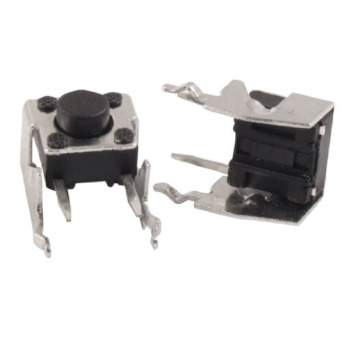 uxcell 20 Pcs Momentary Right Angle Tactile Tact Push Button Switch 6 x 6mm x 5mm