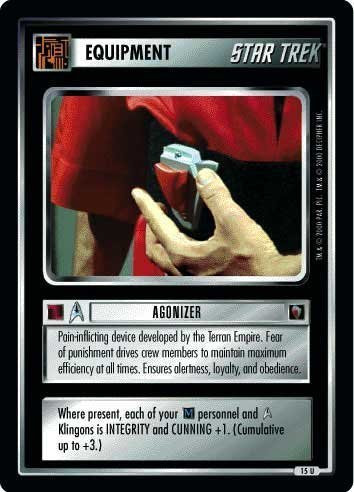STAR TREK CCG 1E MM MIRROR MIRROR AGONIZER 15U