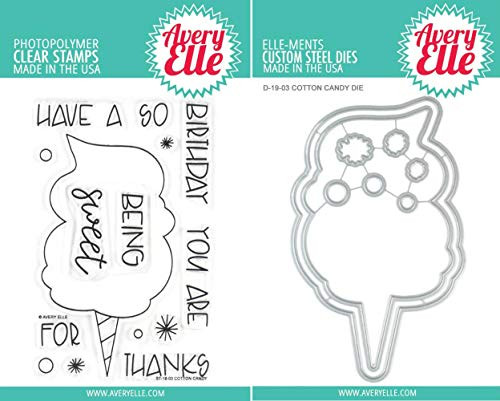 Avery Elle - Cotton Candy - Clear Stamps and Dies Set