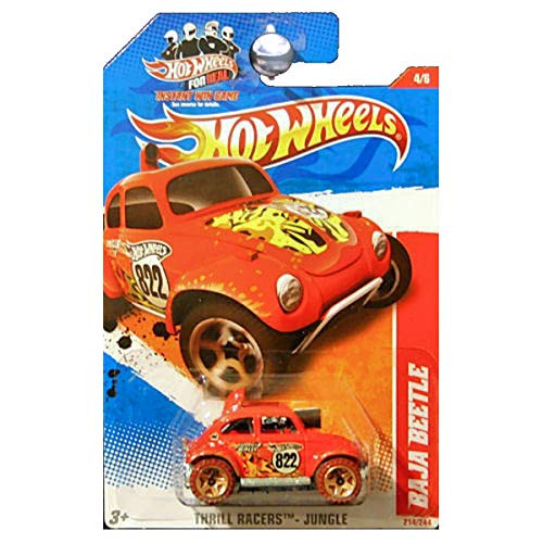 Hot Wheels Volkswagen VW Baja Beetle Thrill Racers Jungle Red by VW
