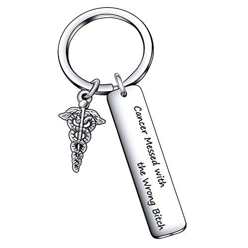 Breast Cancer Survivor gift Breast Cancer Survivor keychain Breast Cancer Survivor jewelry cancer survivor key chain Recovery Jewelry Recovery gift Cancer Awareness Gift Medical gift Recovery keychain