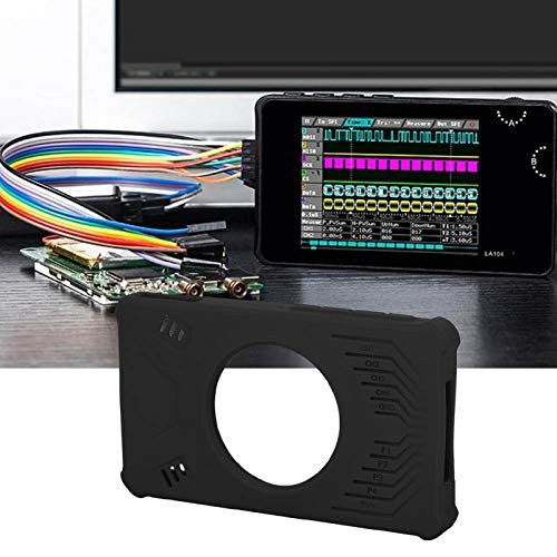 Practical Case Standard Soft Silicone Logic Analyzer Cover for Storage Fit for LA104 Logic Analyzer-Black-