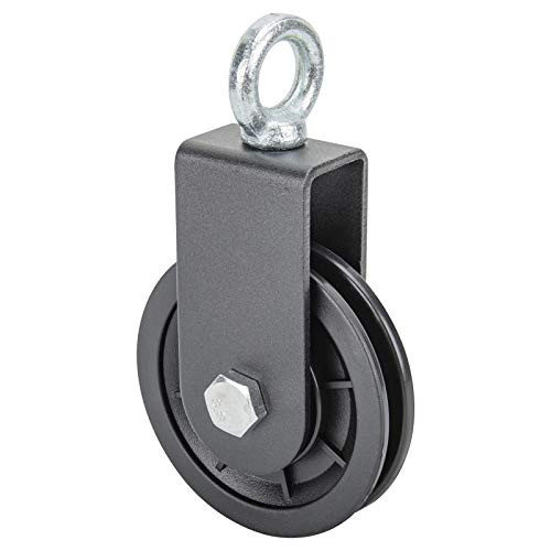 Silent 360 Degree Cable Pulley Wheel 3.54 in/90 mm Durable Detachable Rotation Traction Wheel, Designed for LAT Pulley System, DIY Attachment Lifting Blocks, Gym Equipment -1 Pack-