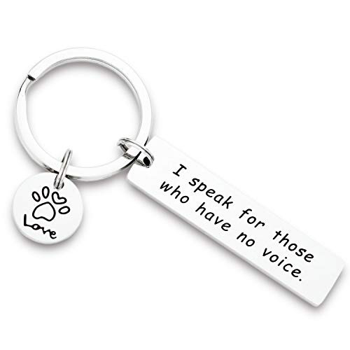 Kivosliviz Vet Tech Keychain Vet Gifts I Speak for Those Who Have No Voice Veterinarian Gifts Vegan Keychain Kivosliviz Vet Tech Keychain Vet Gifts I Speak for Those Who Have No Voice Veterinarian Gifts Vegan Keychain