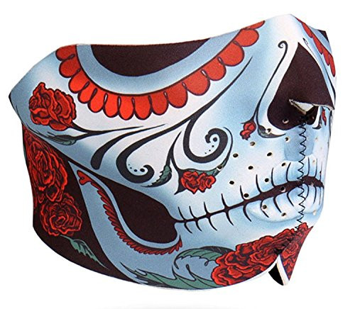 Calavera Half Face Mask Sugar Skull FMB1005