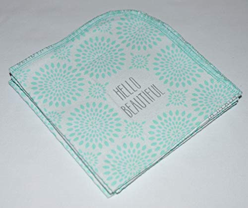 1 Ply Printed Cotton Flannel 12x12 Inches Paperless Towel Set of 5 Hello Beautiful 1 Ply Printed Cotton Flannel 12x12 Inches Paperless Towel Set of 5 Hello Beautiful