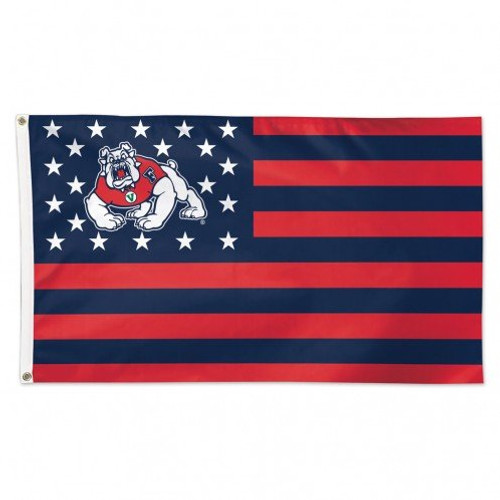 WinCraft Fresno State Bulldogs NCAA American Flag 3 x 5 Foot