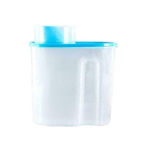 yHRgETLD 1.9/2.5L Plastic Airtight Food Storage Containers Flour Container with Durable Lids Transparent Food Grain Dispenser Storage Box Case Sealing Can Container Blue 2.5l