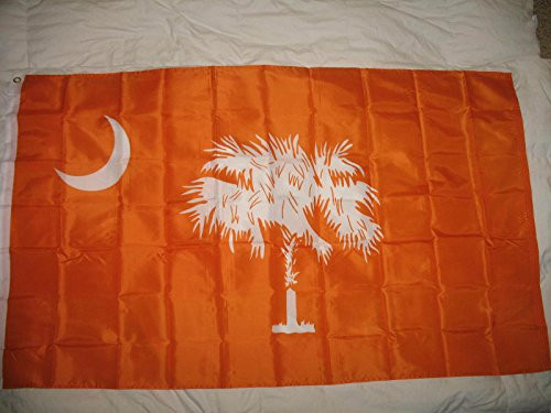 Flag Clemson Orange Carolina South Carolina State 3X5 Super Poly Indoor/Outdoor