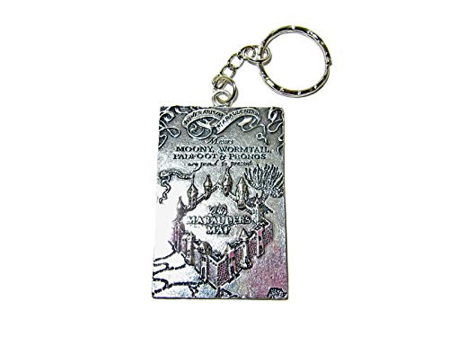 Harry Potter Marauder's Map I Solemnly Swear I am Up to No Good Keychain -Silver- Harry Potter Marauder's Map I Solemnly Swear I am Up to No Good Keychain -Silver-