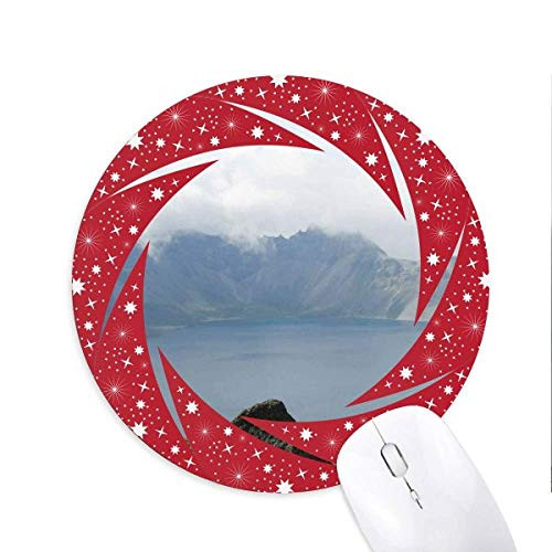 Tianchi Panorama Wheel Mouse Pad Round Red Rubber