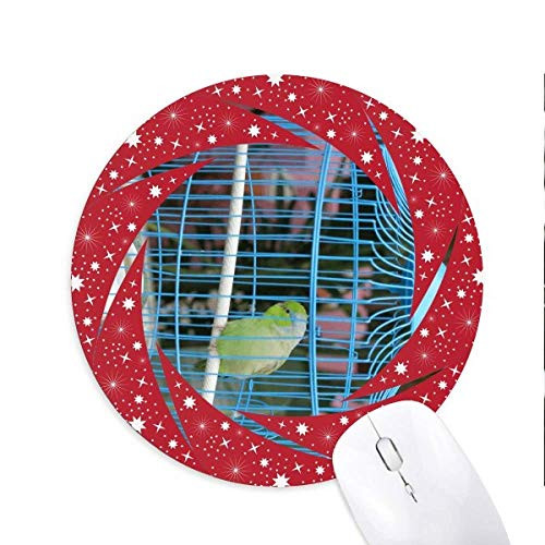 Parrot Wheel Mouse Pad Round Red Rubber