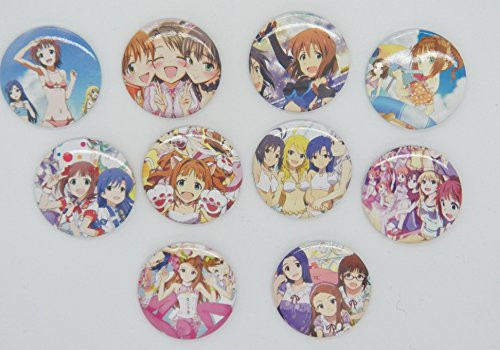 10 Japan Anime Love Live  and  Characters Plastic Button Set ~1.75" Big~