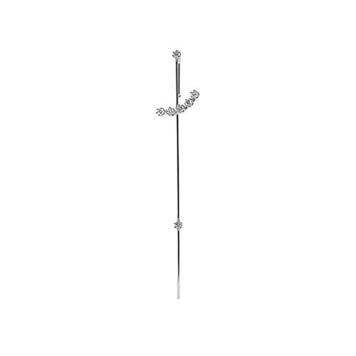 1 PC of Sterling Silver Cubic Zirconia Ear Wrap Crawler Hook Stud Earring for Women Girls Hypoallergenic Minimalist Ear Piercing Cuff Climber Long Line Unique Fashion Punk Jewelry -Pave CZ Silver- 1 PC of Sterling Silver Cubic Zirconia Ear Wrap Crawler Hook Stud Earring for Women Girls Hypoallergenic Minimalist Ear Piercing Cuff Climber Long Line Unique Fashion Punk Jewelry -Pave CZ Silver-