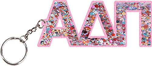 Alpha Delta Pi Glitter Sorority Keychain Alpha Delta Pi Glitter Sorority Keychain