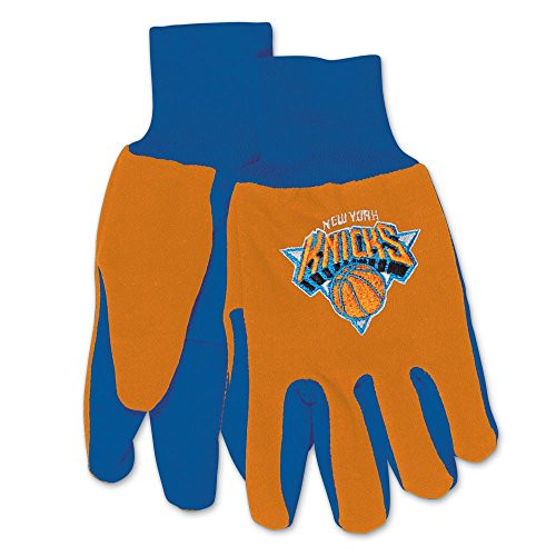 NBA New York Knicks Two-Tone Gloves, 2-Pack, Orange/Blue