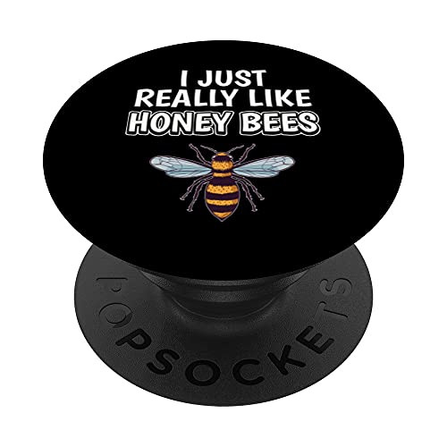 Bee Quote I Just Really Like Honey Bees Clothes Honey Bee PopSockets Swappable PopGrip