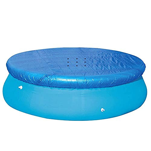 IAMUQ Solar Pool Cover, Dust Swimming Pool Cover Protector, Pool Cover for Easy Set Above Ground Round Inflatable Swimming Pools In-Ground Round Pool, Dust  and  Leave-Proof Pool Cover -6 FT-