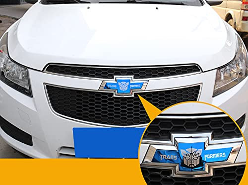 2Pcs Front  and  Rear Bowtie Emblem fit Chevy Cruze 2009 2010 2011 2012 2013 2014 Bumper Emblems Stainless Steel-Front  and  Rear Emblem-