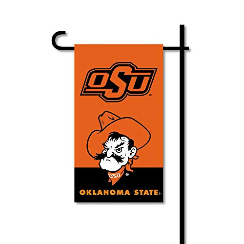 BSI Oklahoma State Cowboys Unisex Mini Garden Flag W/Polemini Garden Flag W/Pole, Orange, One Size, 75047