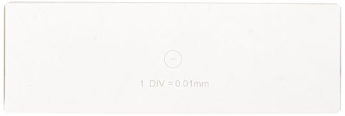 AmScope MR095 Microscope Stage Calibration Slide for USB Camera 0.01mm Stage Micrometer